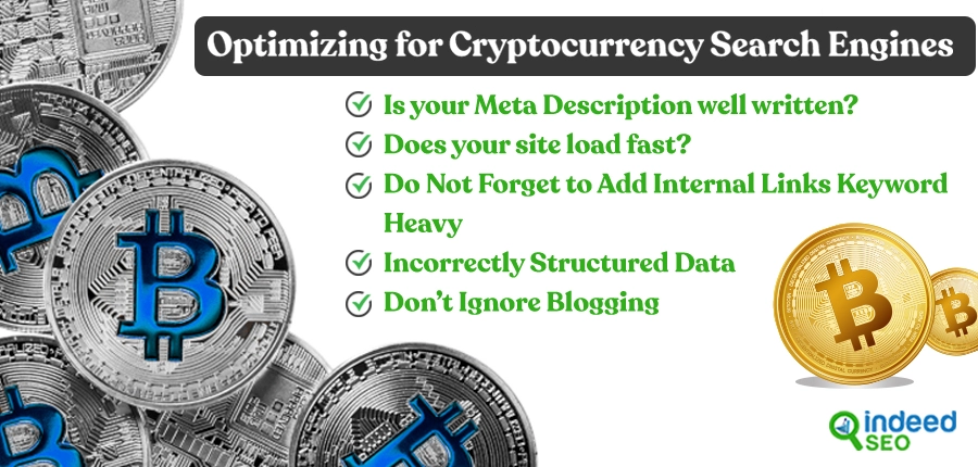 Optimization for Cryptocurrency search Engines