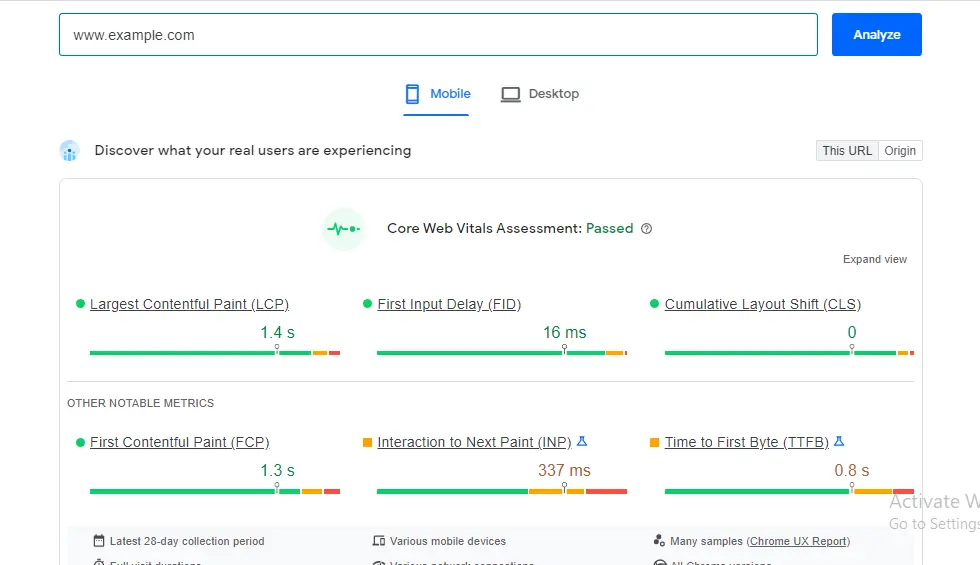 Core Web Vitals