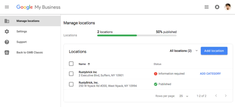 Google's Business Profile