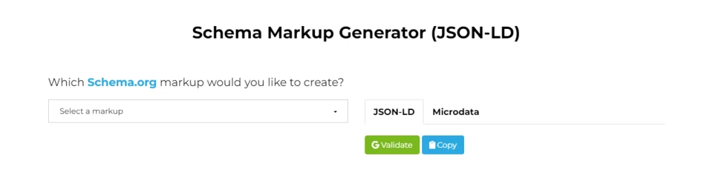 structured data markup