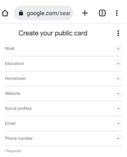 card