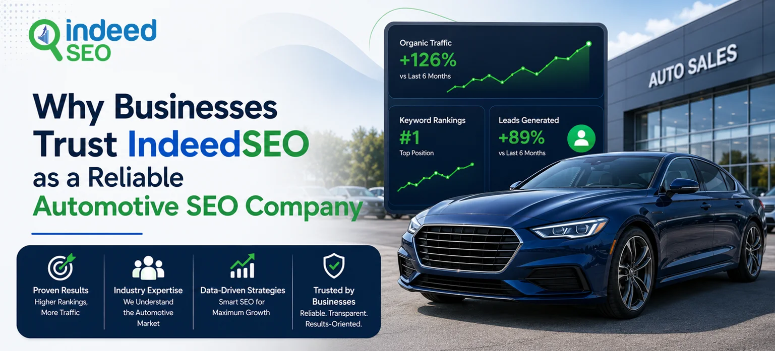 Trust IndeedSEO as a Reliable Automotive SEO Company